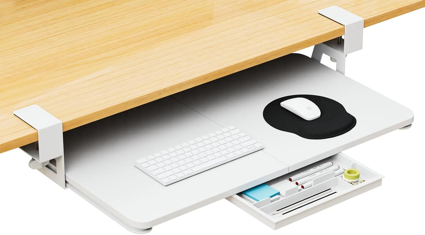 Maximize Space: CALASK Large Under Desk Keyboard Tray