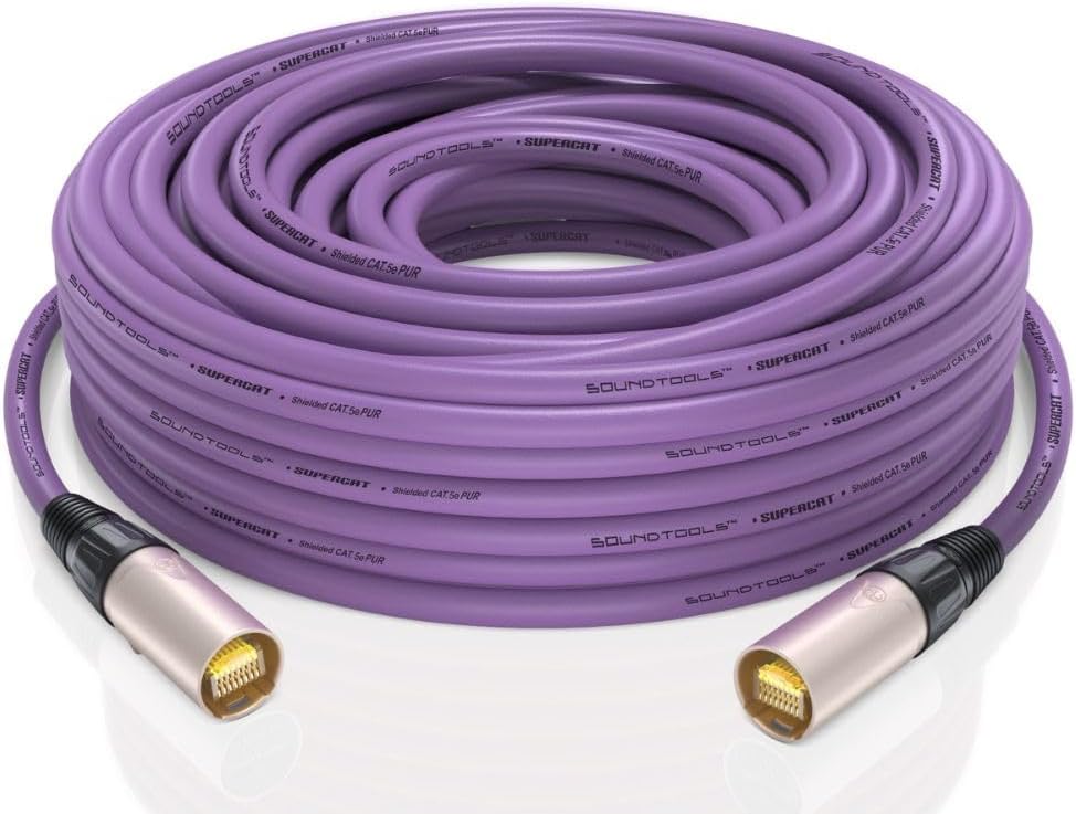 Sound Tools SuperCAT Shielded CAT5e etherCON Cable for Audio