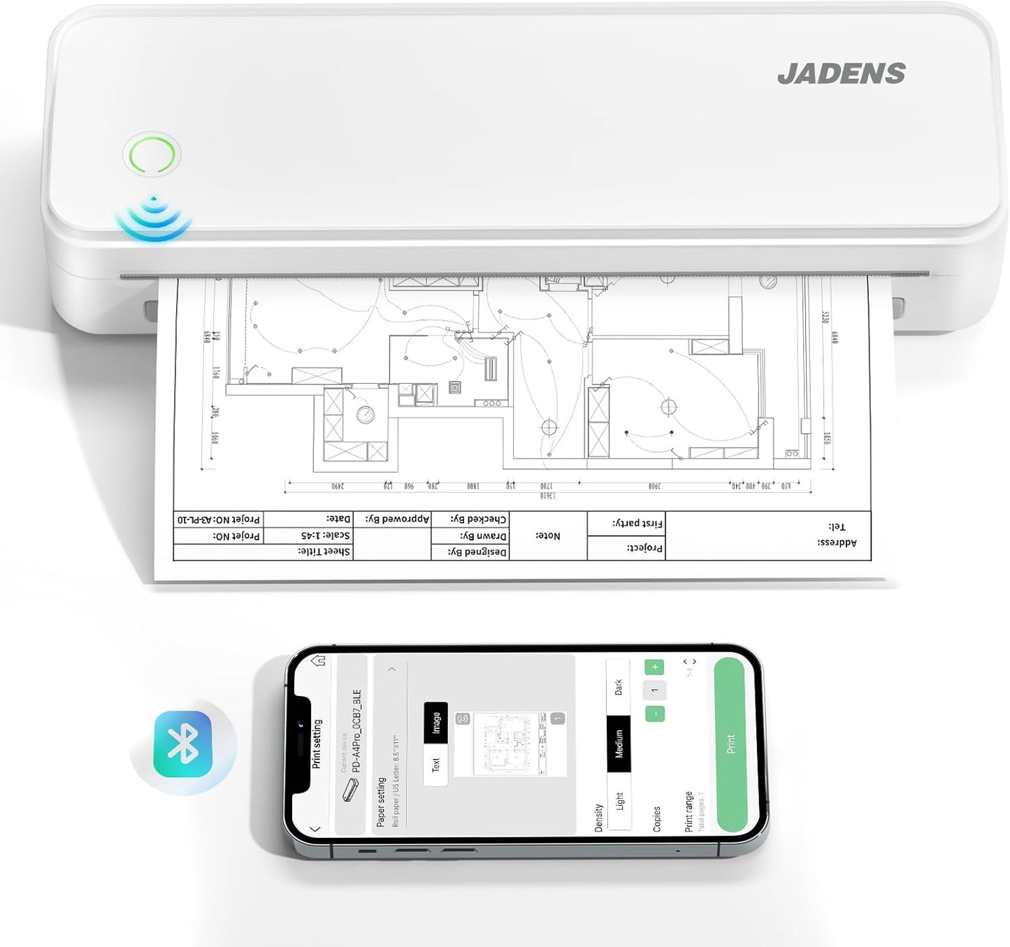 Portable Thermal Printer for Travel - Print Anywhere!