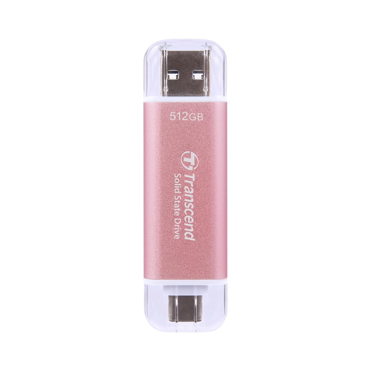 Transcend 512GB External SSD: Fast Dual USB Flash Drive