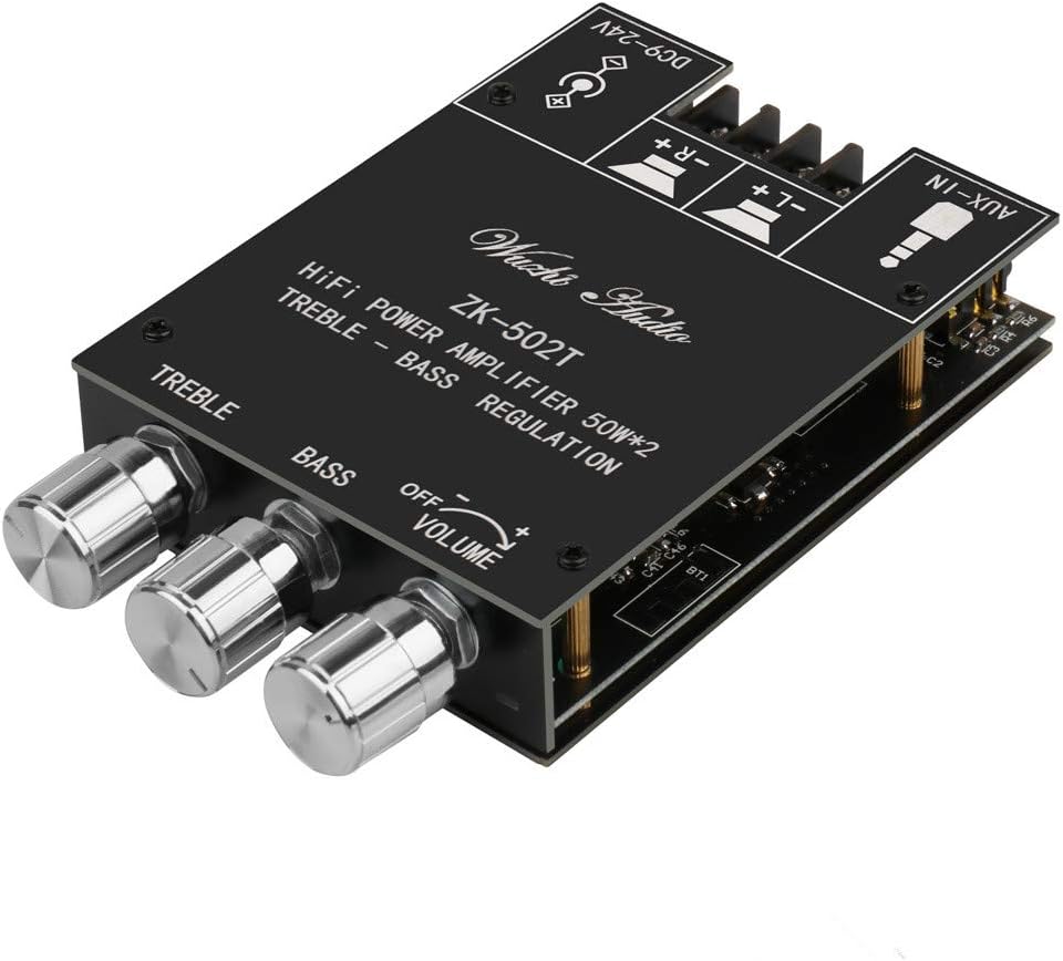 ARRAROWN Bluetooth Audio Amp Board - 50W Stereo Sound!