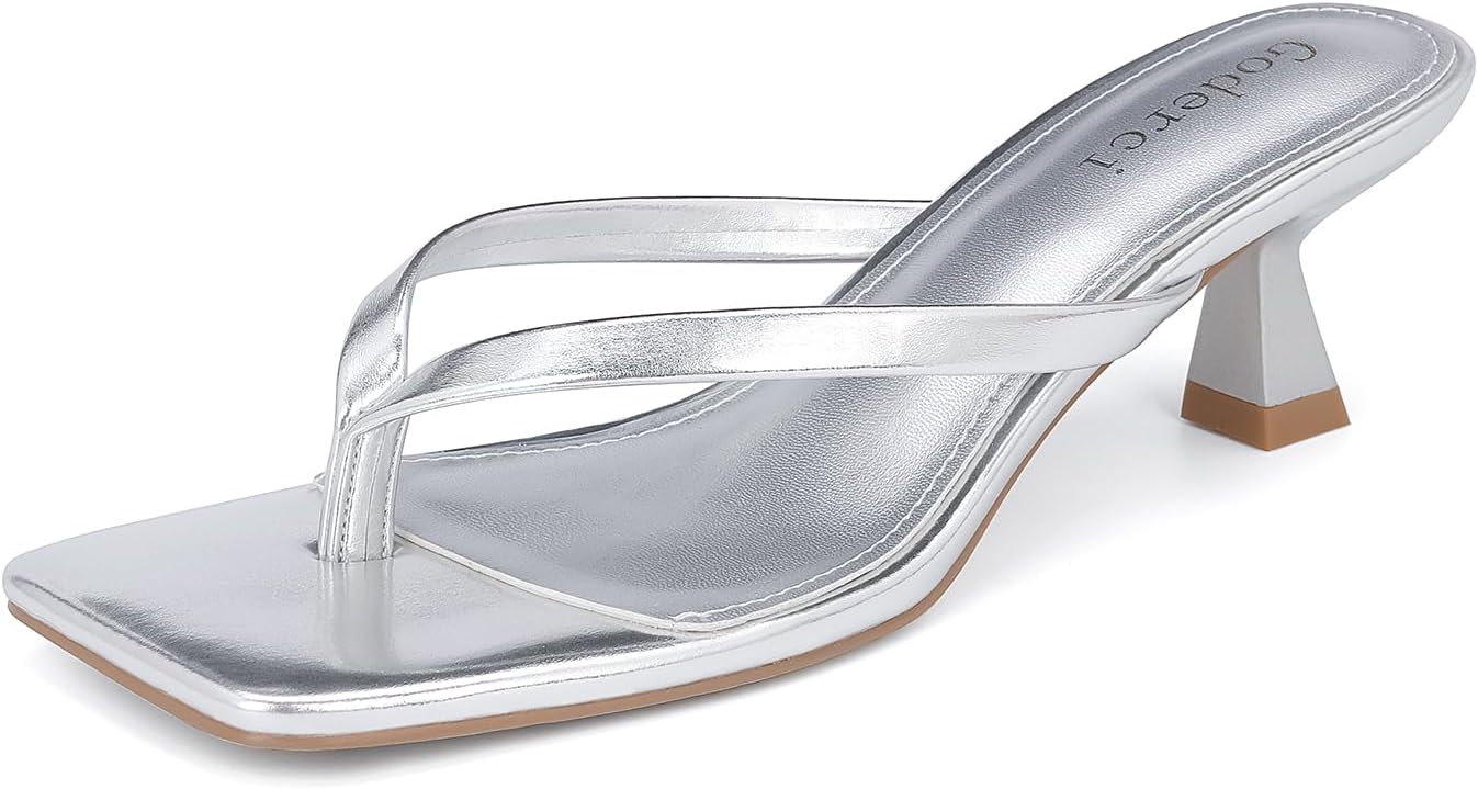 Kitten Flip Flop Thong Low Heels for Women - Chic Comfort