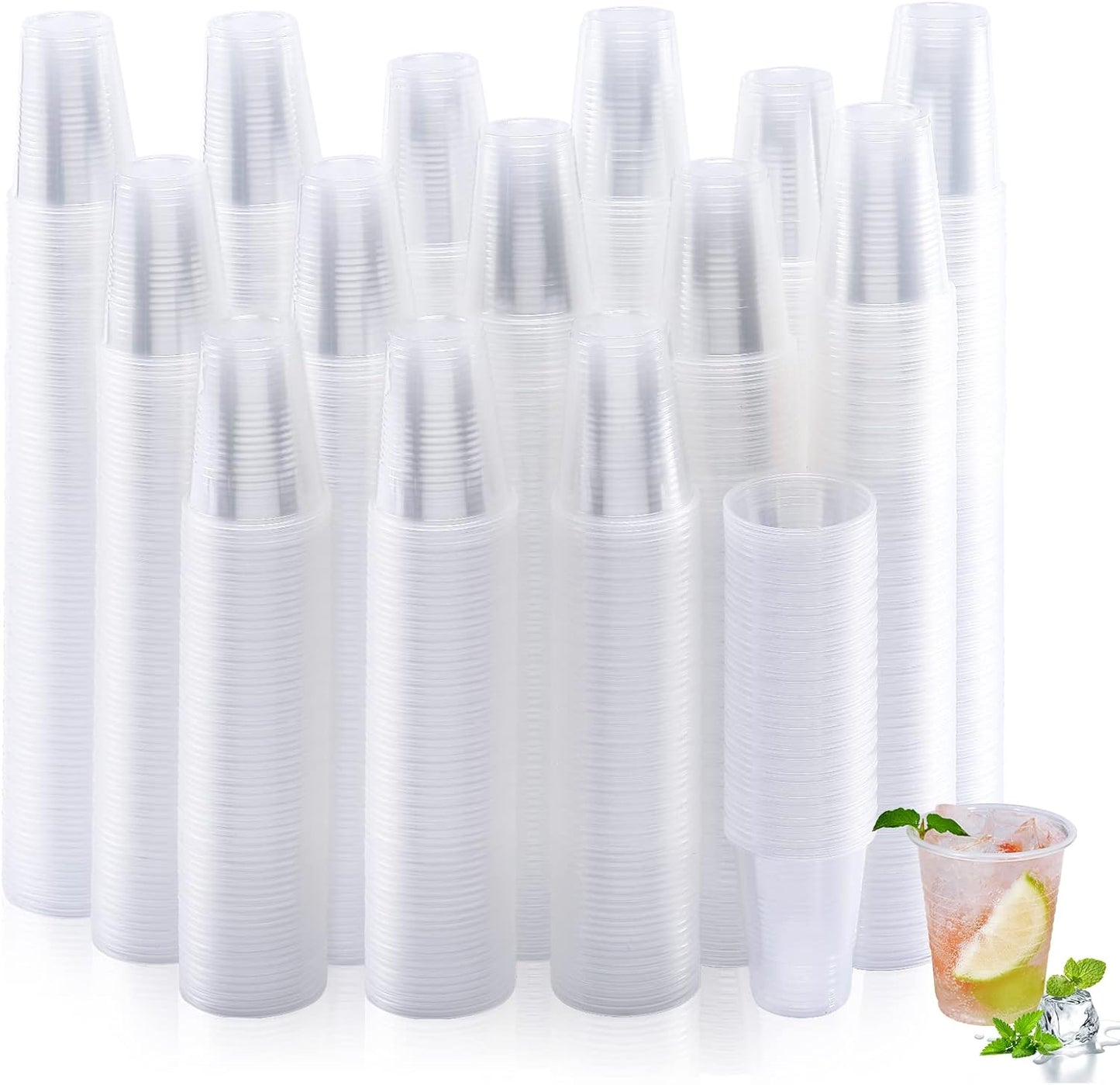 1000 Pack 7 oz Disposable Plastic Cups for All Occasions