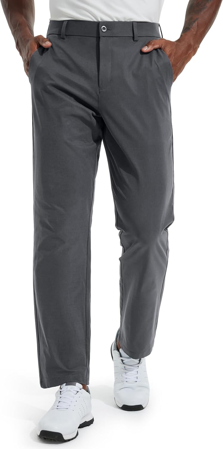 Libin Men's Golf Pants - Lightweight Stretch Business Casual Trousers