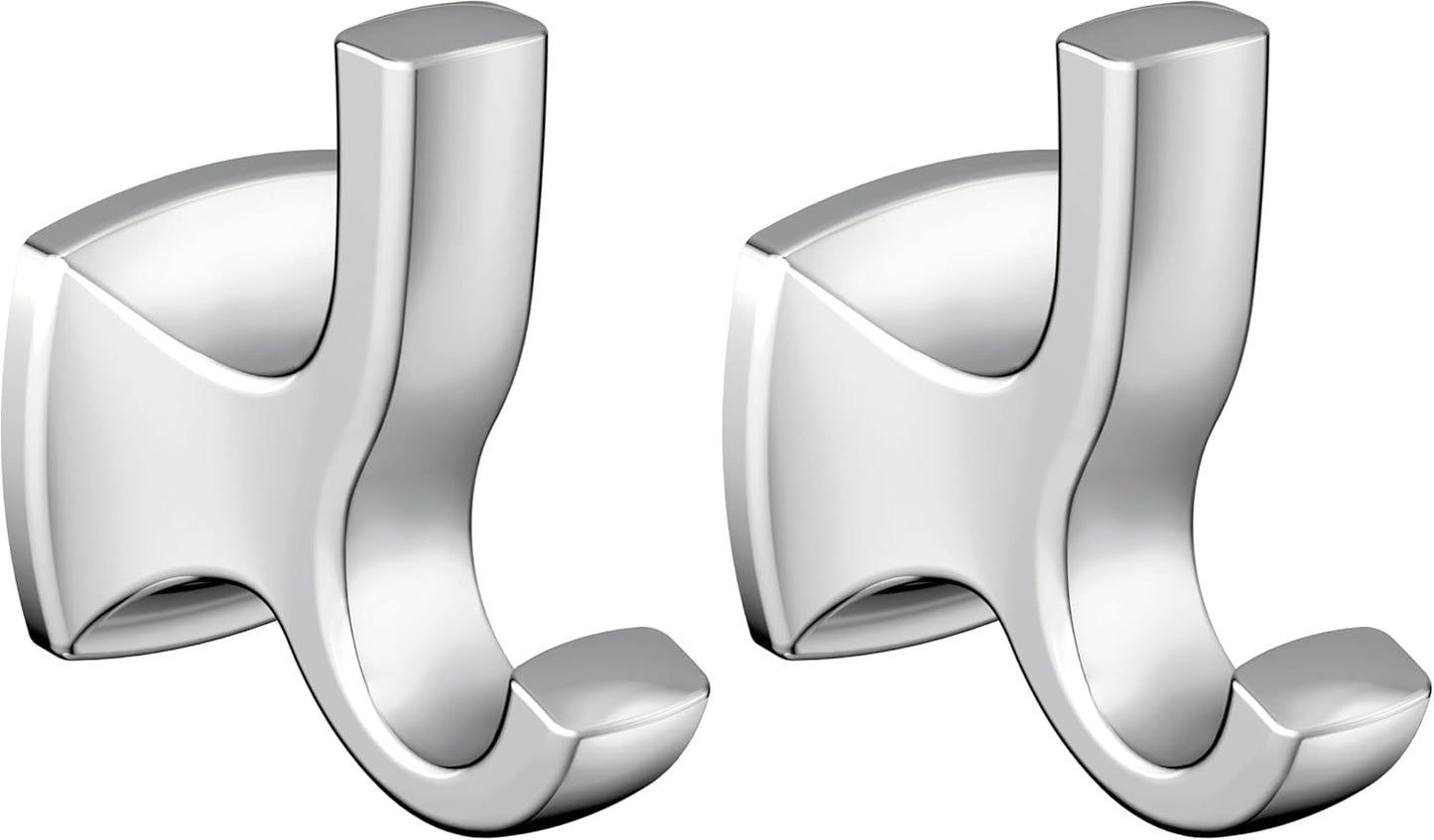 Moen Voss Double Robe Hook in Chrome - Stylish and Durable