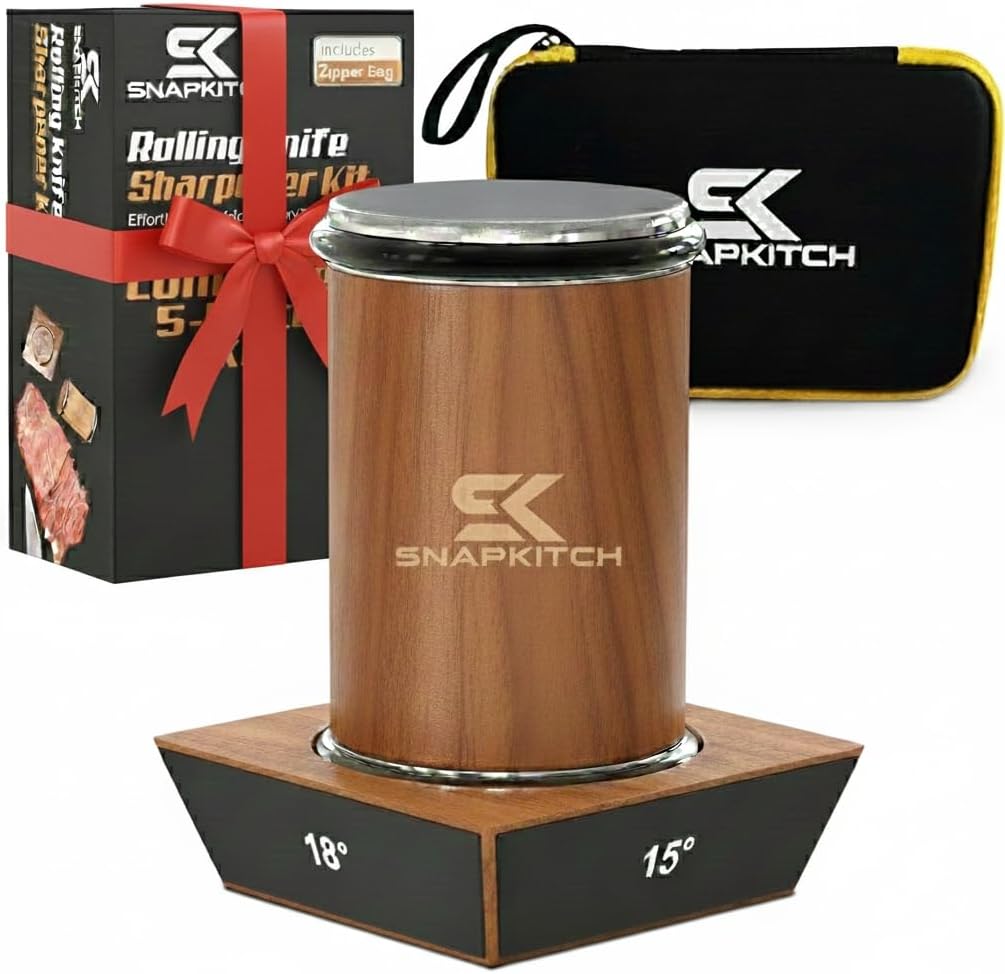 Rolling Knife Sharpener Kit - Professional Tool for Chefs