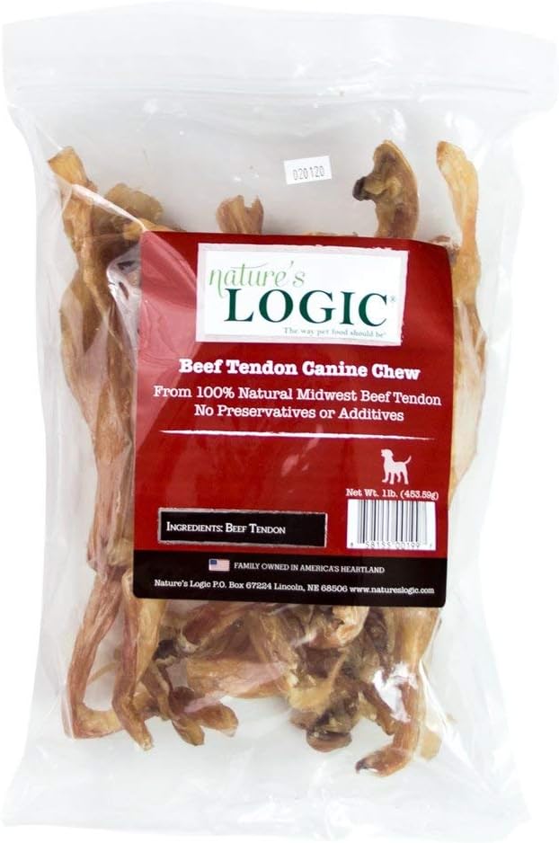 Nature's Logic All Natural Beef Tendon Chew for Dogs - 100% Natural