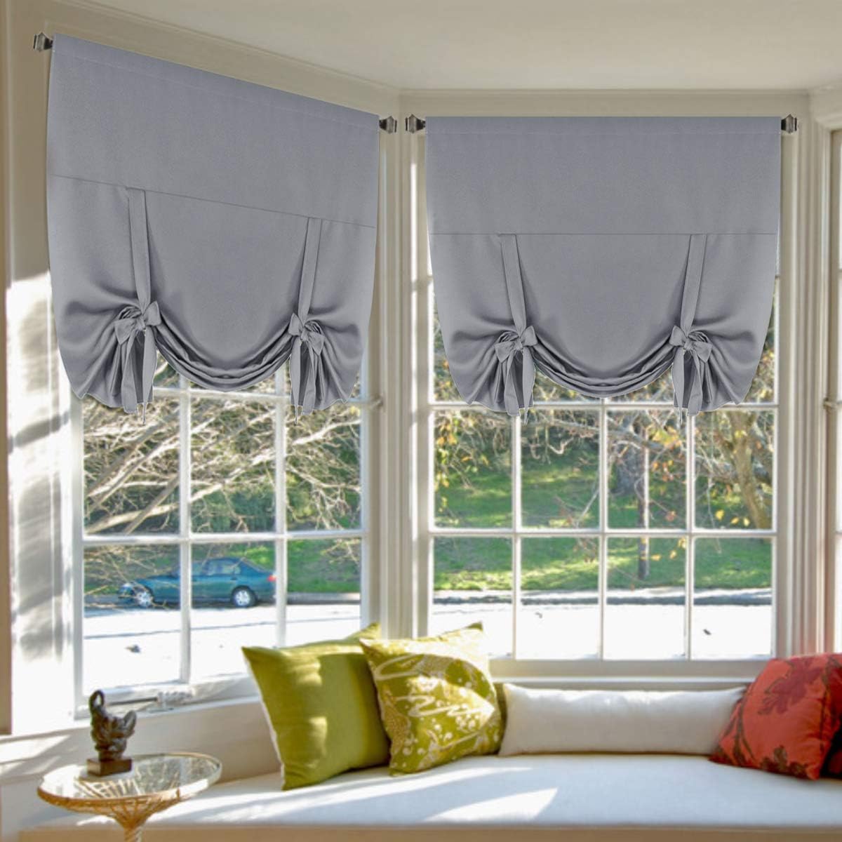 H.VERSAILTEX Thermal Blackout Tie Up Curtains - Energy Efficient