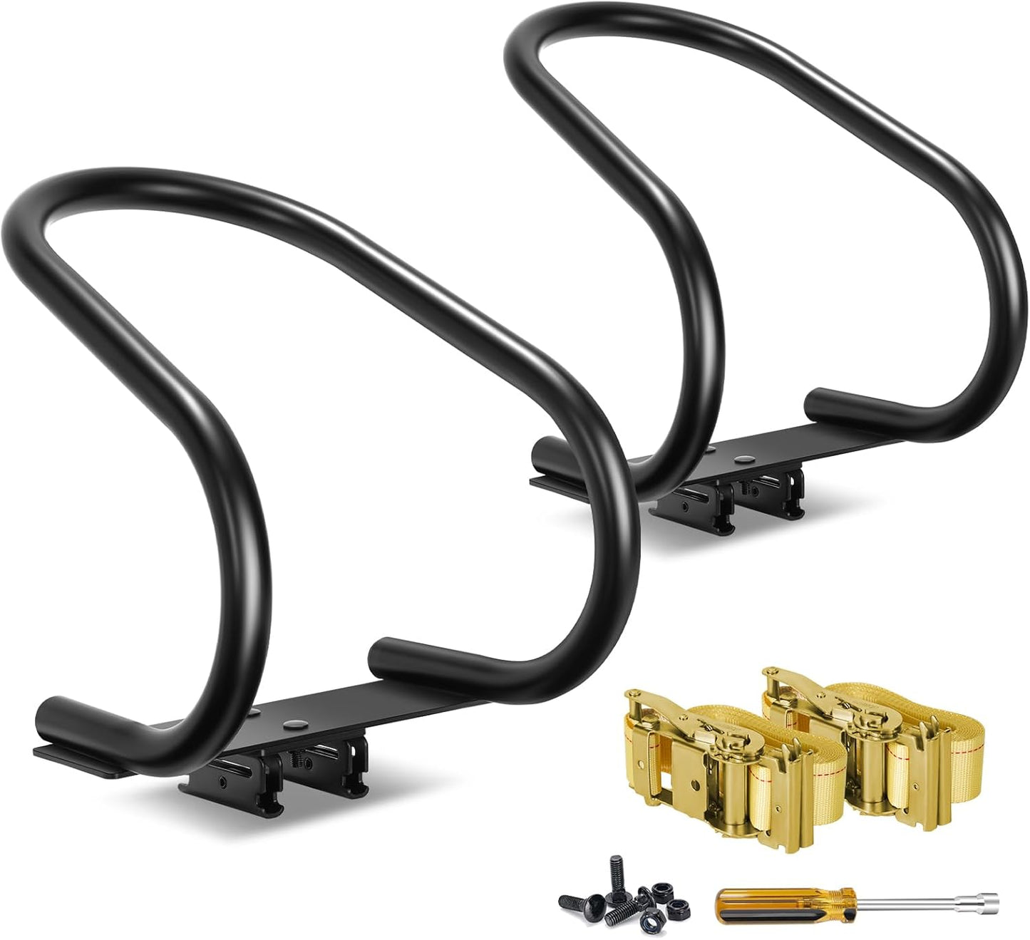 E-Track Motorcycle Wheel Chock & Strap Kit for Trailers