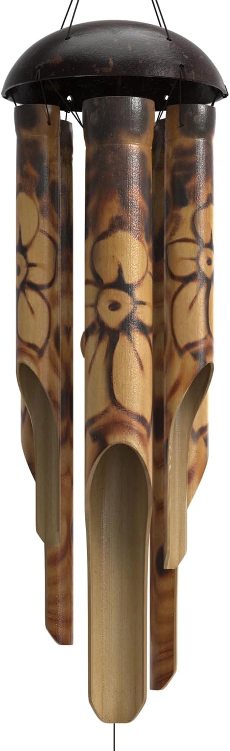 Rustic Bamboo Wind Chimes for Outdoor Relaxation and Decor