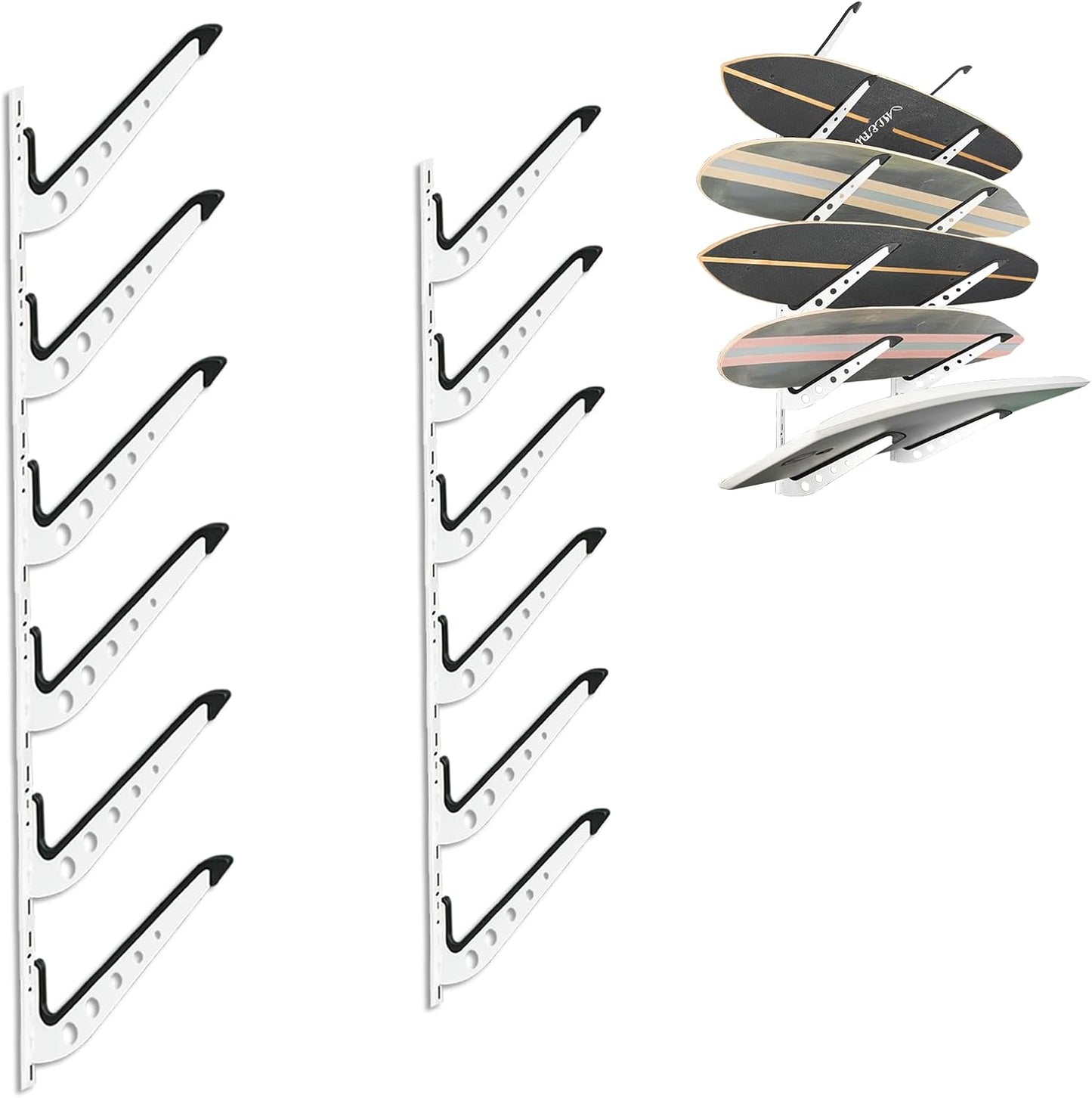 Adjustable 5/6 Board Wall Mount: Perfect Home Storage Solution!