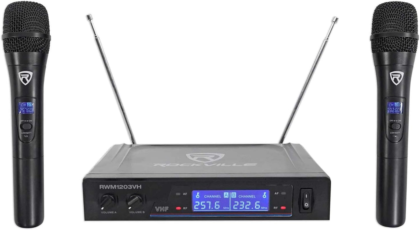 RockvilIe RWM1203VH Wireless Handheld Microphones for Churches