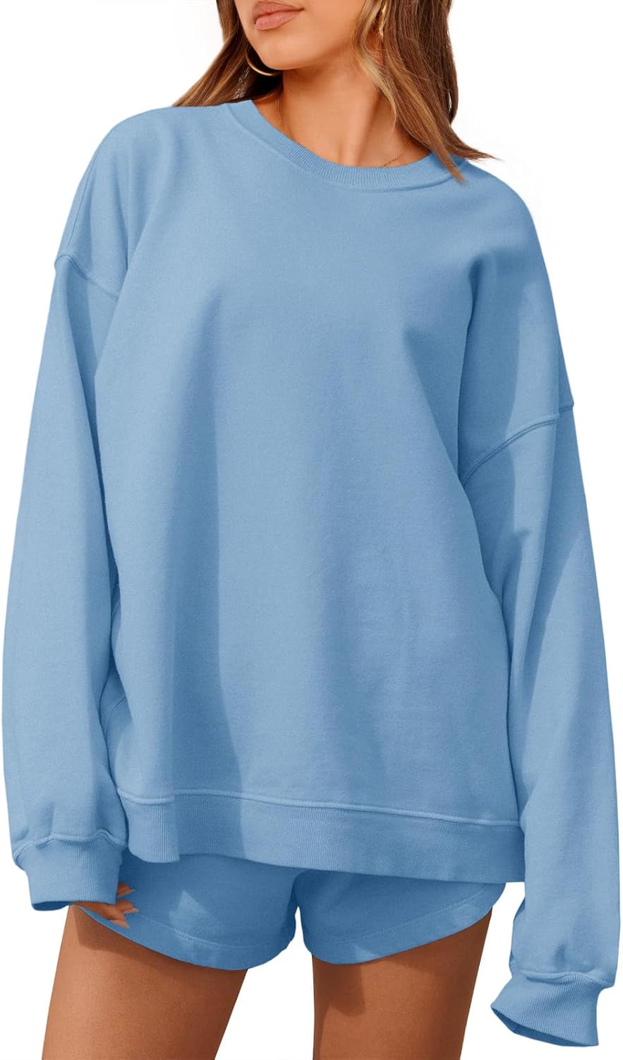 Oversized 2 Piece Outfits for Women - Casual Fall Lounge Set