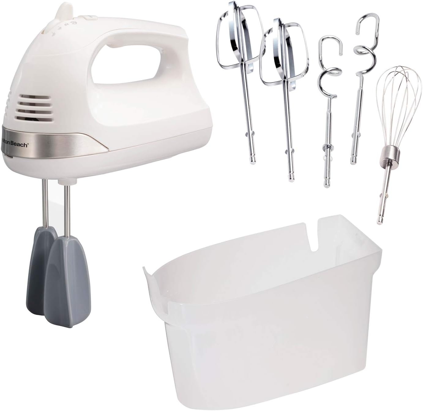 Hamilton Beach 6-Speed Hand Mixer - Powerful 275W Motor & Easy Storage