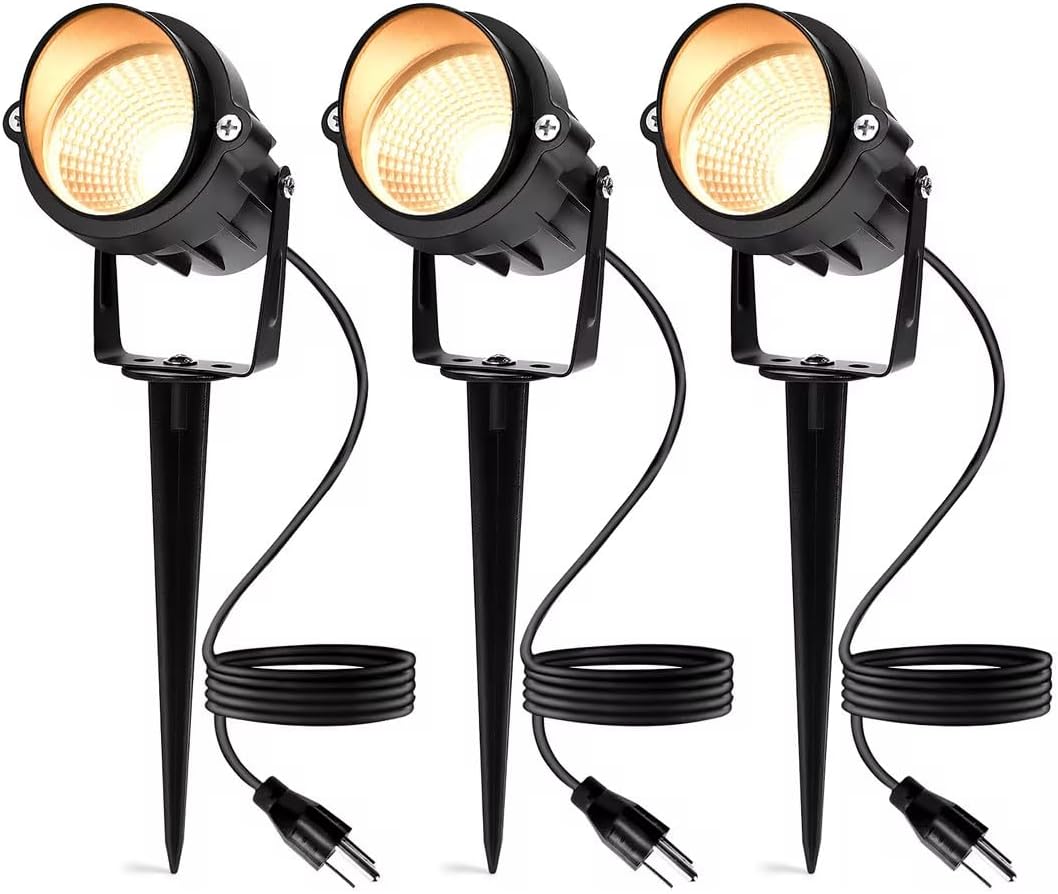 10W Outdoor Landscape Lights with Stand for Yard and Lawn