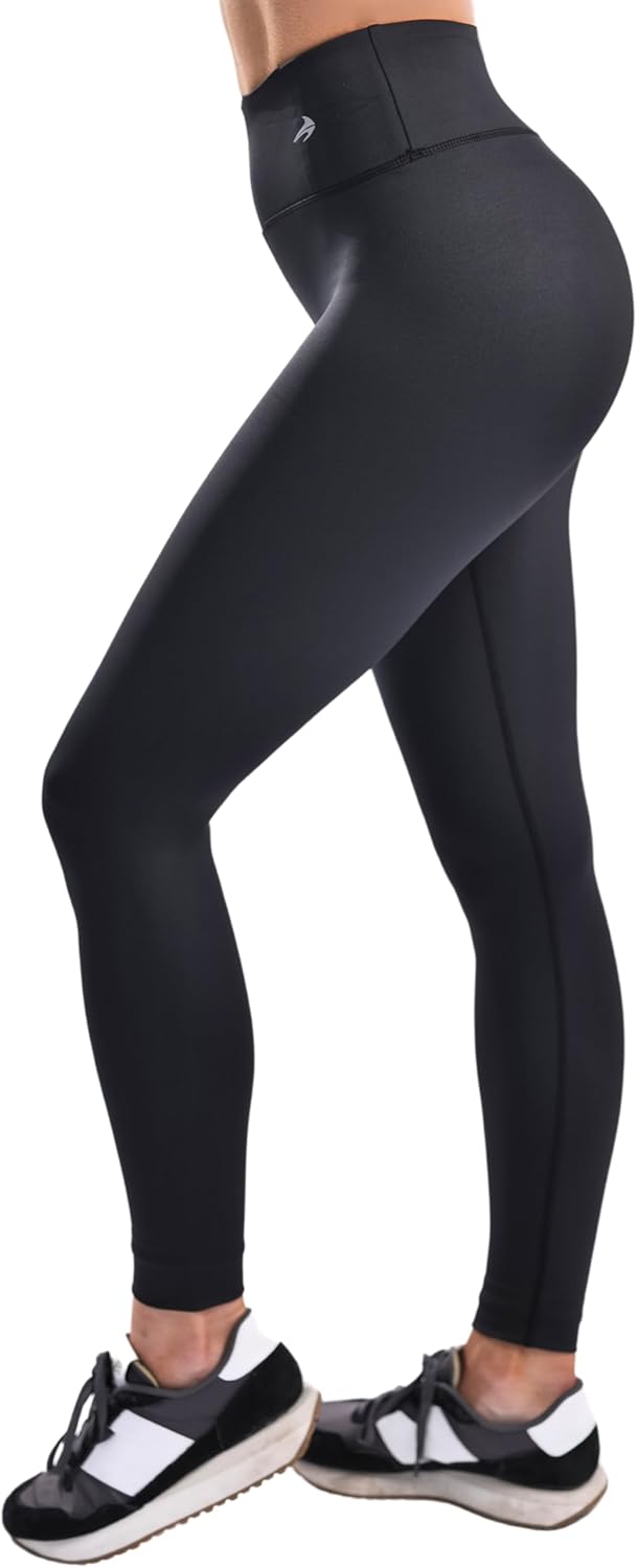 CompressionZ Women's High Waisted Compression Leggings for Yoga