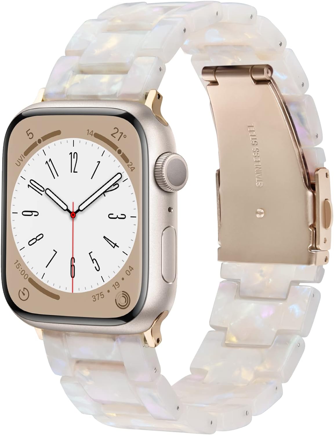 Lightweight Aurora White Apple Watch Band 42mm