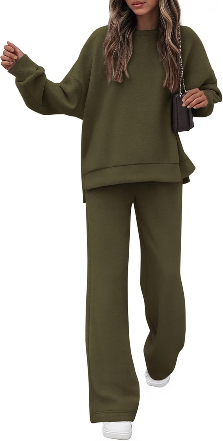KIRUNDO Fall Sweatsuits Women 2 Piece Outfit for Cozy Style