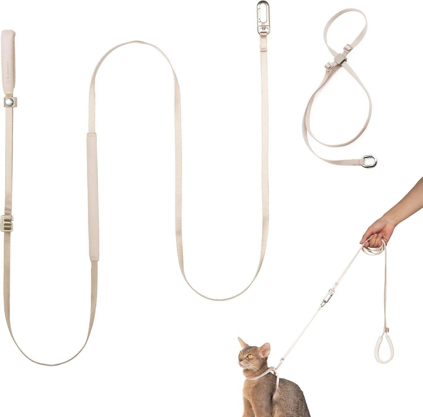 Lightweight Escape Proof Cat Harness and Leash Set for Walking