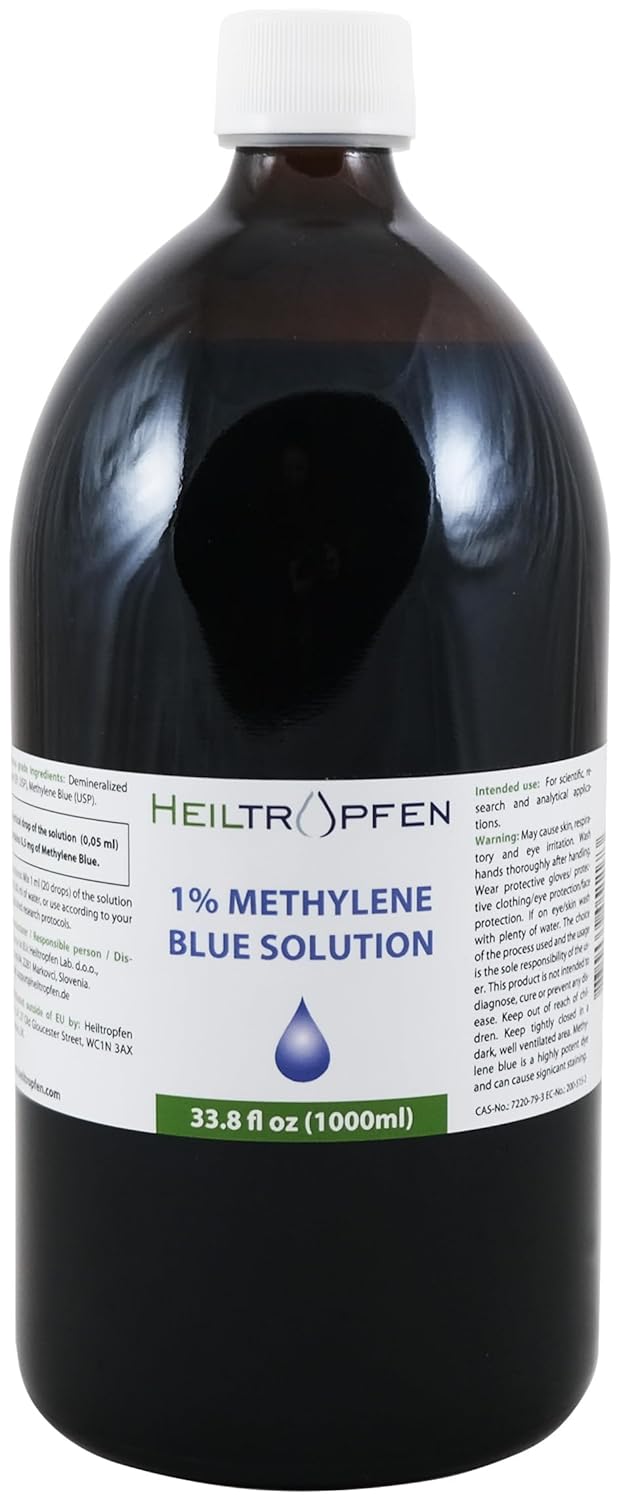 Methylene Blue 1% Solution - Ultra High Purity 33.8 Fl Oz