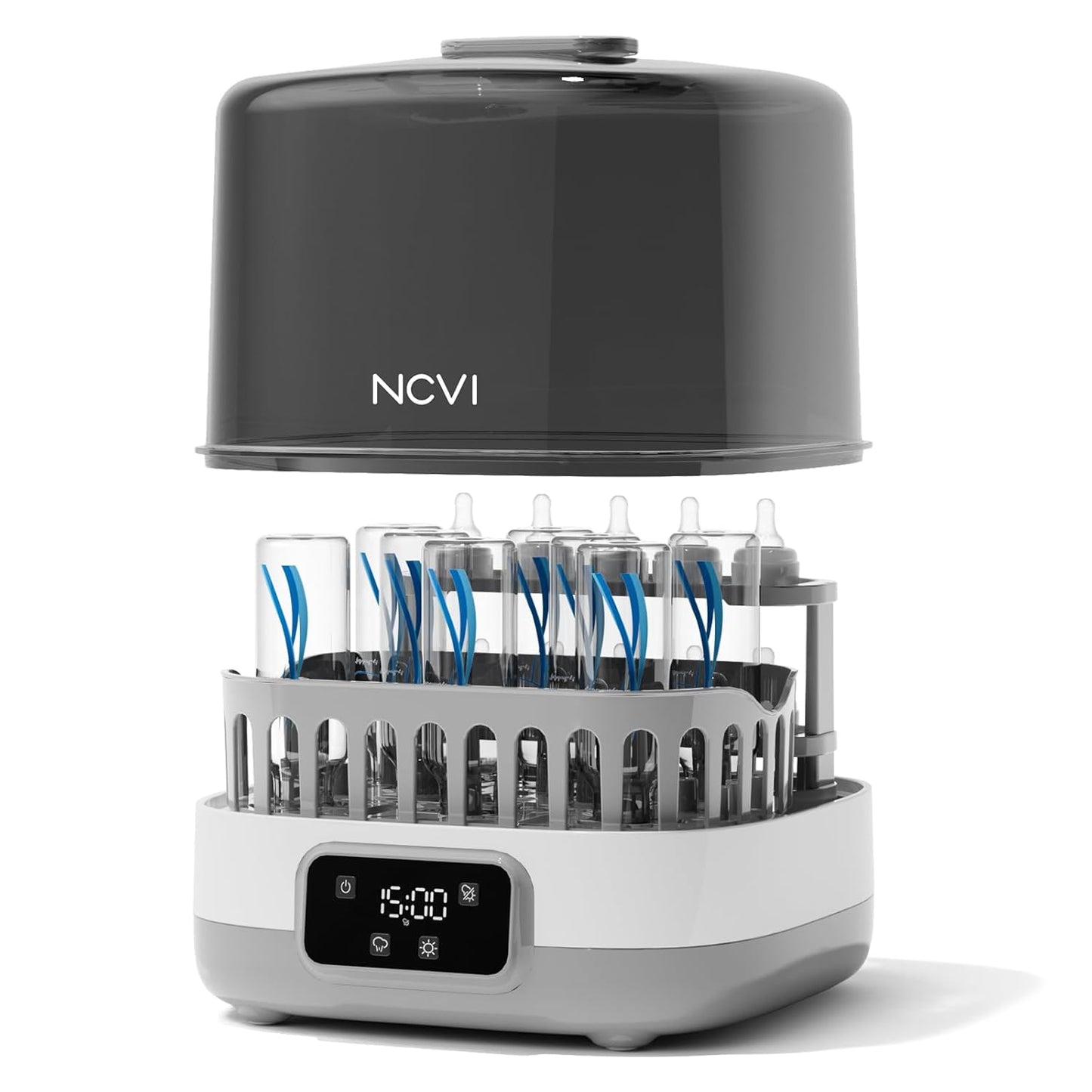 NCVI 20-Minute Baby Bottle Steamer Sterilizer for Fast Use