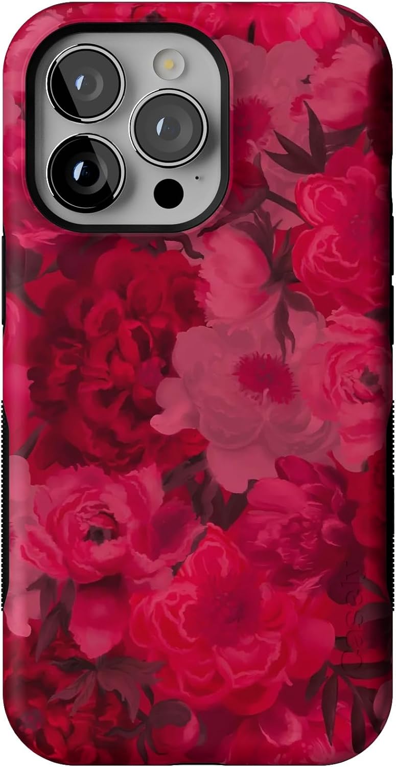 Casely iPhone 13 Pro Case | Moody Floral Design for Protection