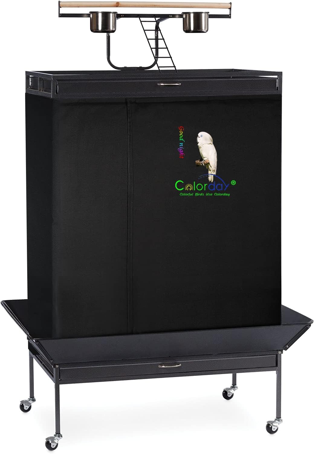 Colorday Good Night Bird Cage Cover for Large Bird Cages