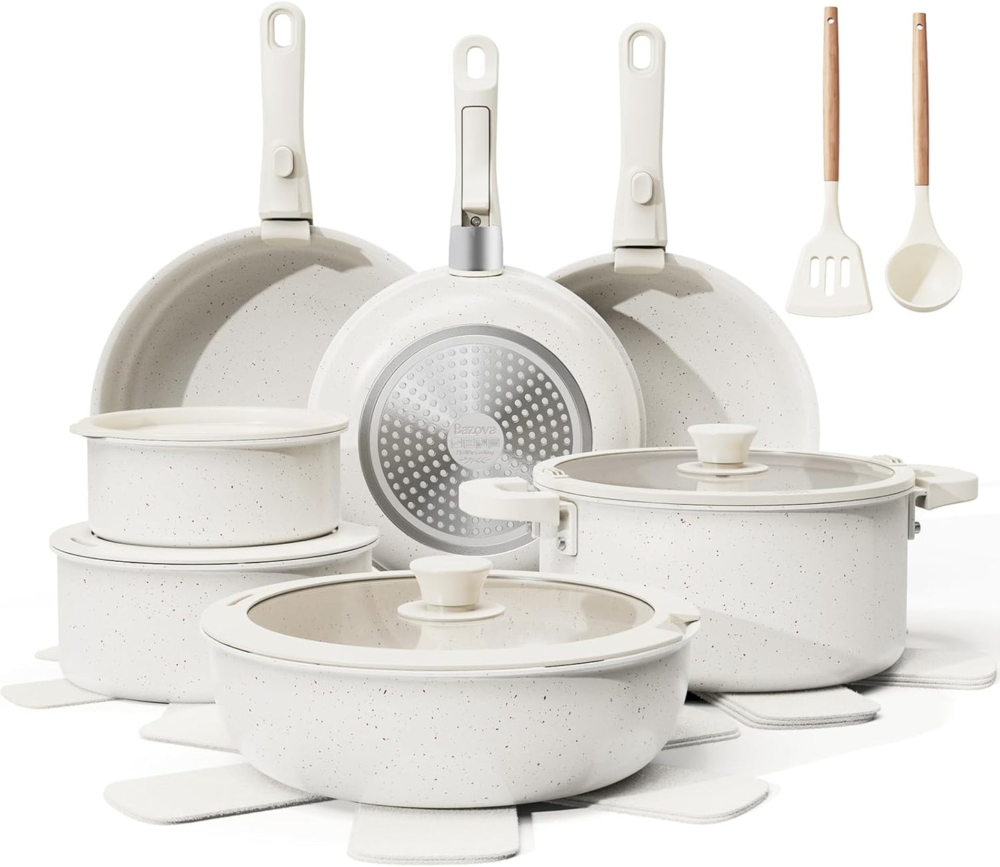 22-Piece Non Stick Pots and Pans Set for Healthy Cooking