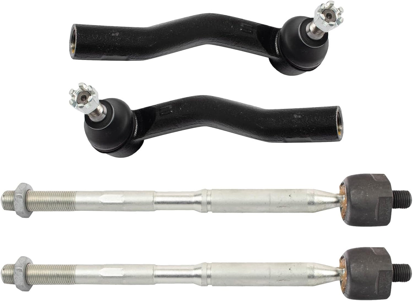 TRQ Front Inner and Outer Tie Rod Set for 2018-2021 Toyota C-HR