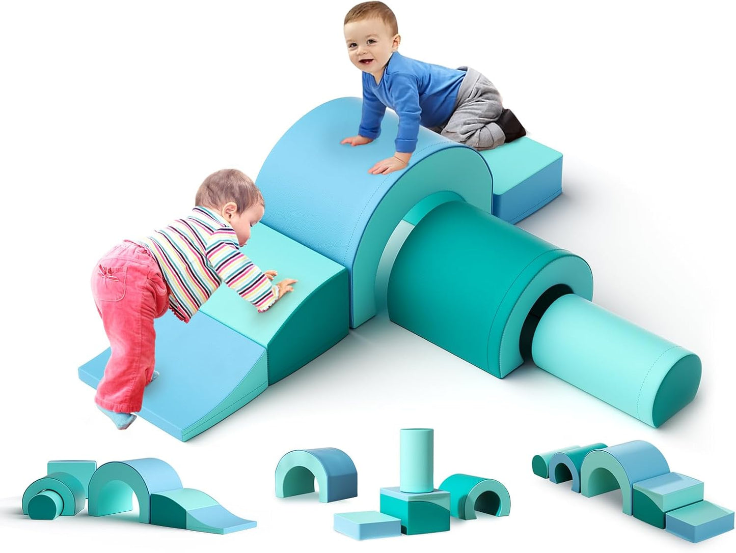 Lischwert Foam Climbing Blocks for Toddlers - Fun Indoor Playset
