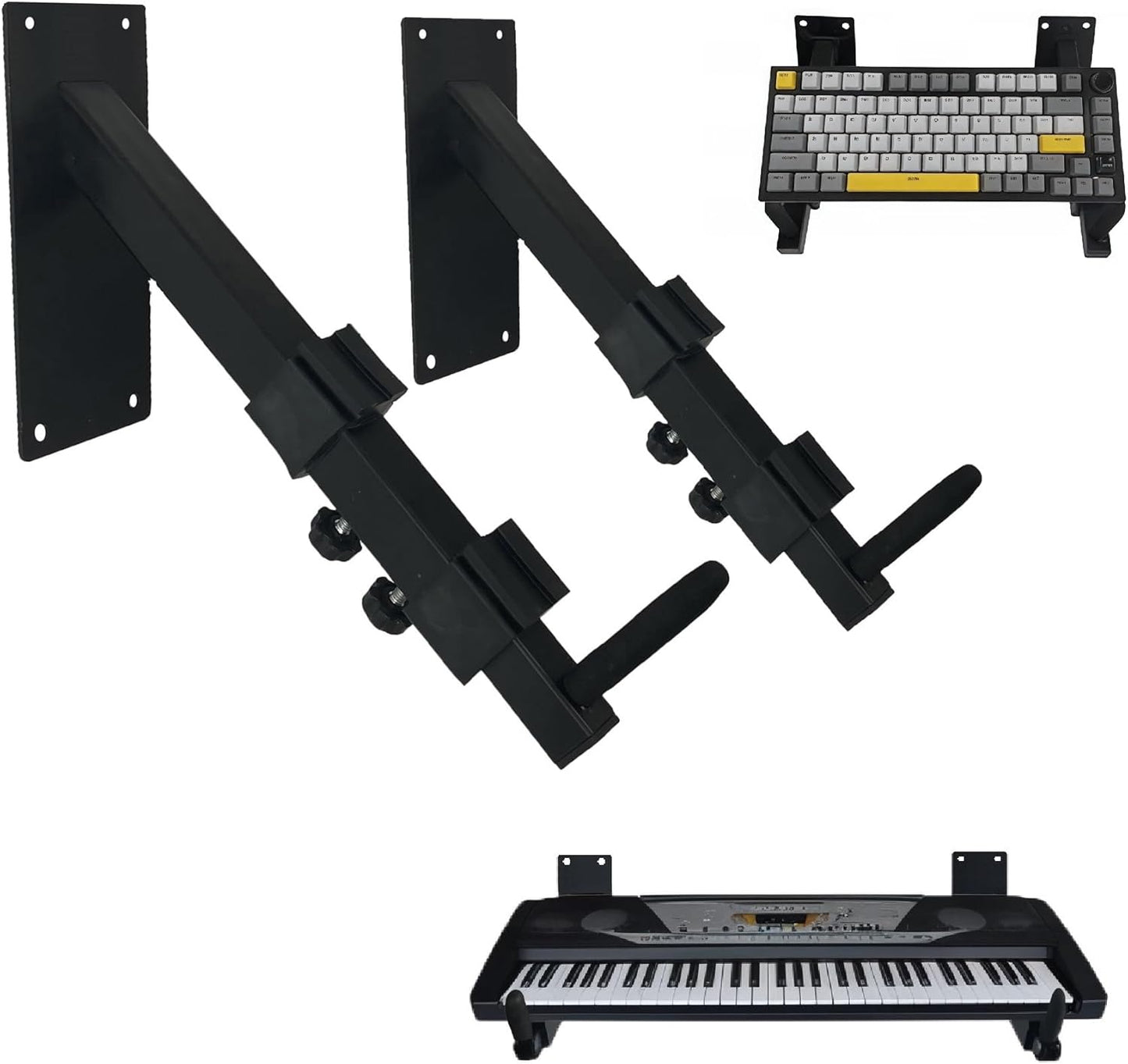 Adjustable Steel Wall Mount for Keyboard, 10.2 - 16.5