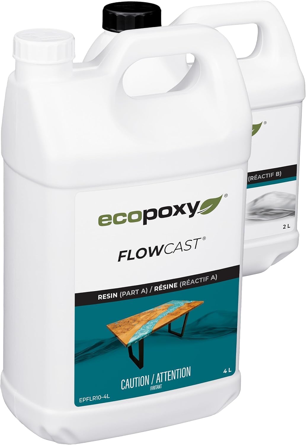EcoPoxy FlowCast Deep Pour Epoxy Resin Kit for Projects