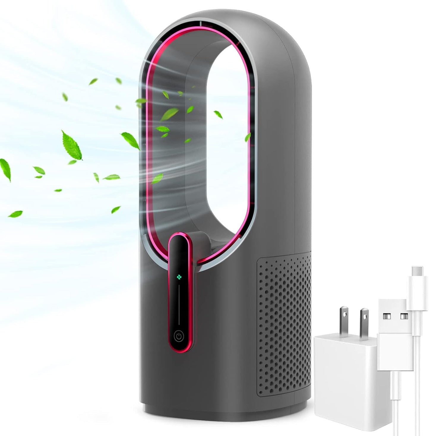 KONSIDEN Bladeless Desk Fan: Quiet & Powerful
