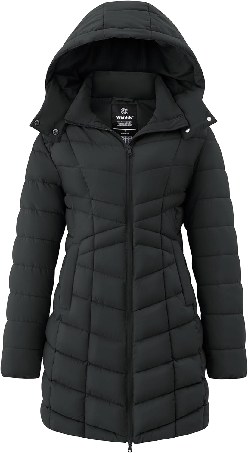Wantdo Women's Puffer Jacket: Warm Quilted Winter Coat for All