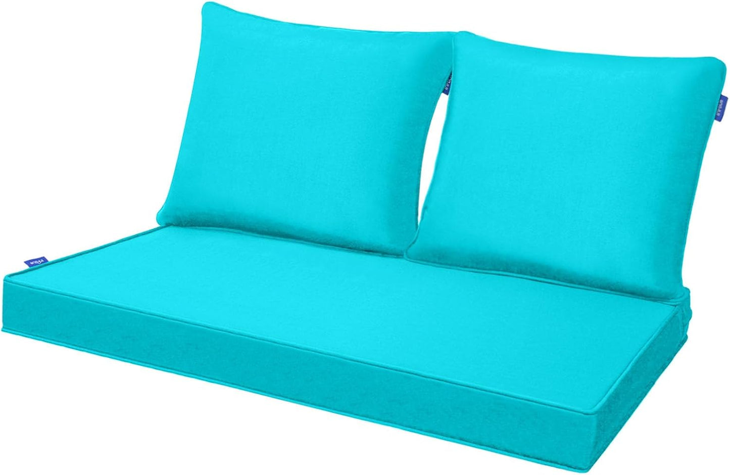 Outdoor Loveseat Cushion Set for Deep Seat Patio Furniture