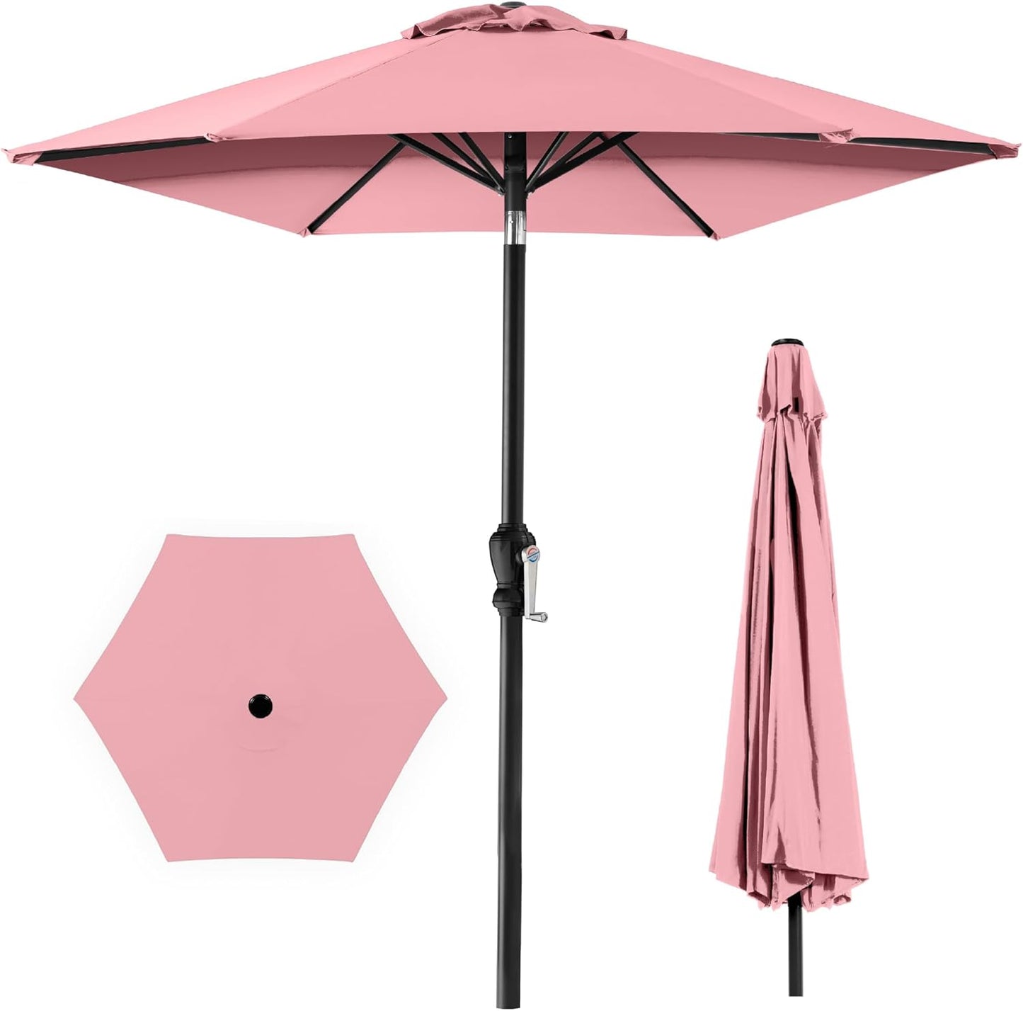10ft Outdoor Steel Polyester Market Patio Umbrella for Sun