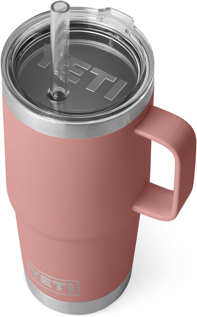 YETI Rambler 25 oz Straw Mug: Insulated Stainless Steel Design