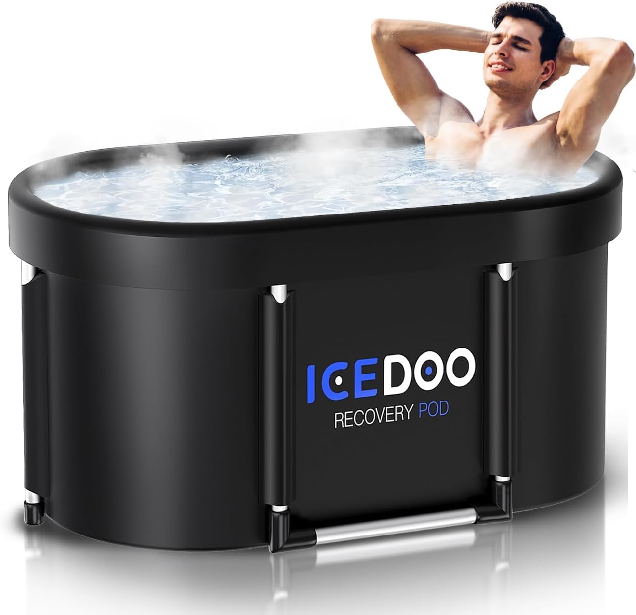 Upgrade XL 129 Gal Large Oval Ice Bath Tub for Recovery