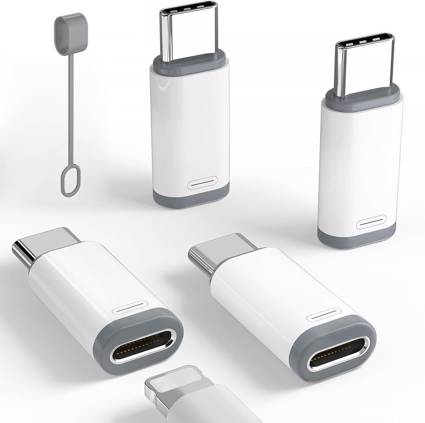 4 Pack Lightning to USB C Adapters: Charge & Sync Effortlessly!