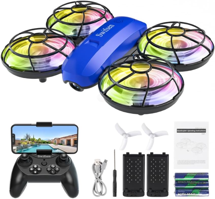 Kids Drone with Camera & 2 Batteries - Swifsen