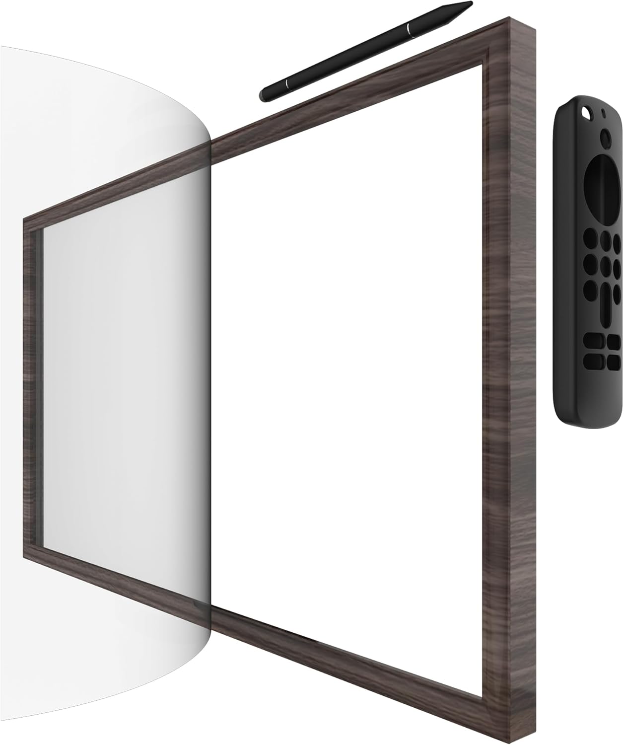 Wooden Frame with Magnet for Echo Show 21 - Stylish Protection