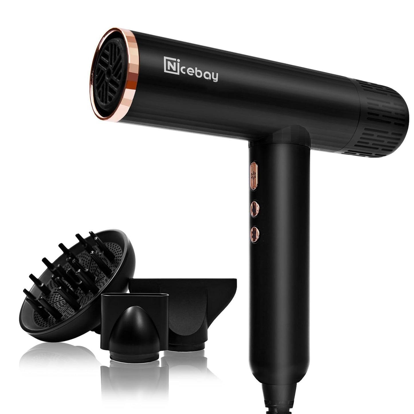 Nicebay Ionic Hair Dryer: Fast Drying Power!