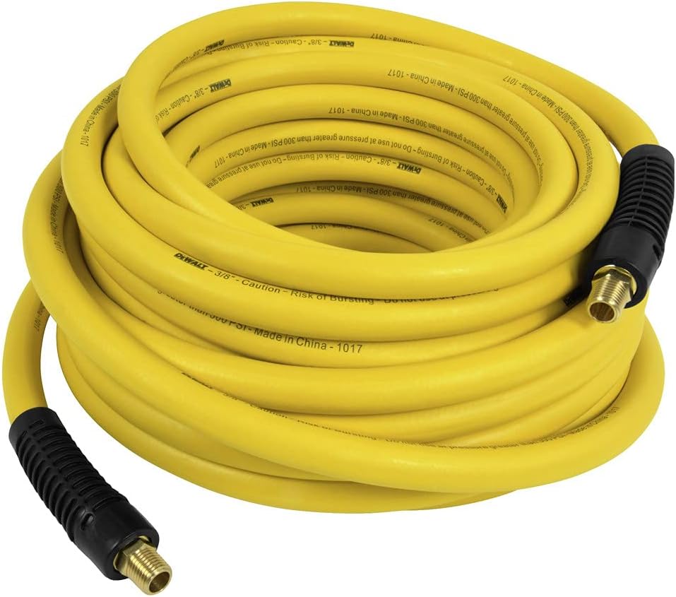DEWALT 3/8 x 50 Premium Rubber Hose - Enhanced Durability