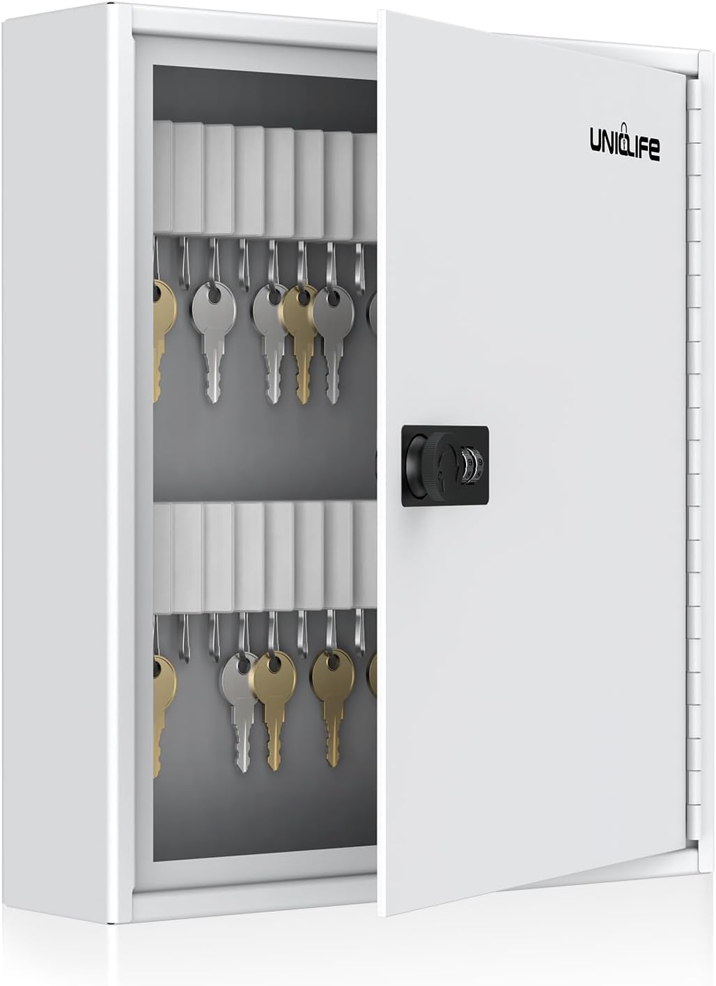 60 Position Slotted Key Cabinet with Combination Lock for Security
