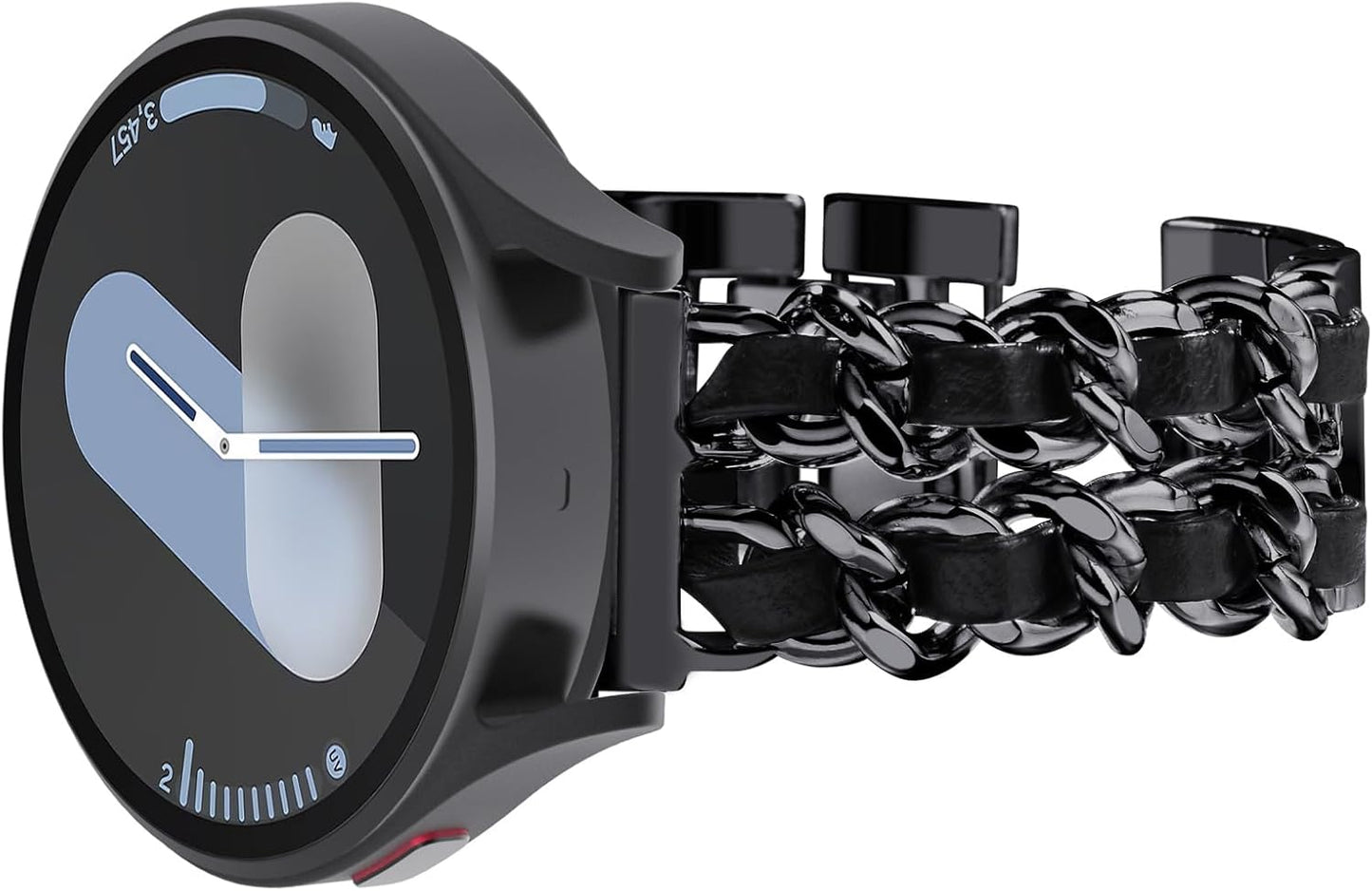 Surace Women's Black Link Band for Galaxy Watch Series