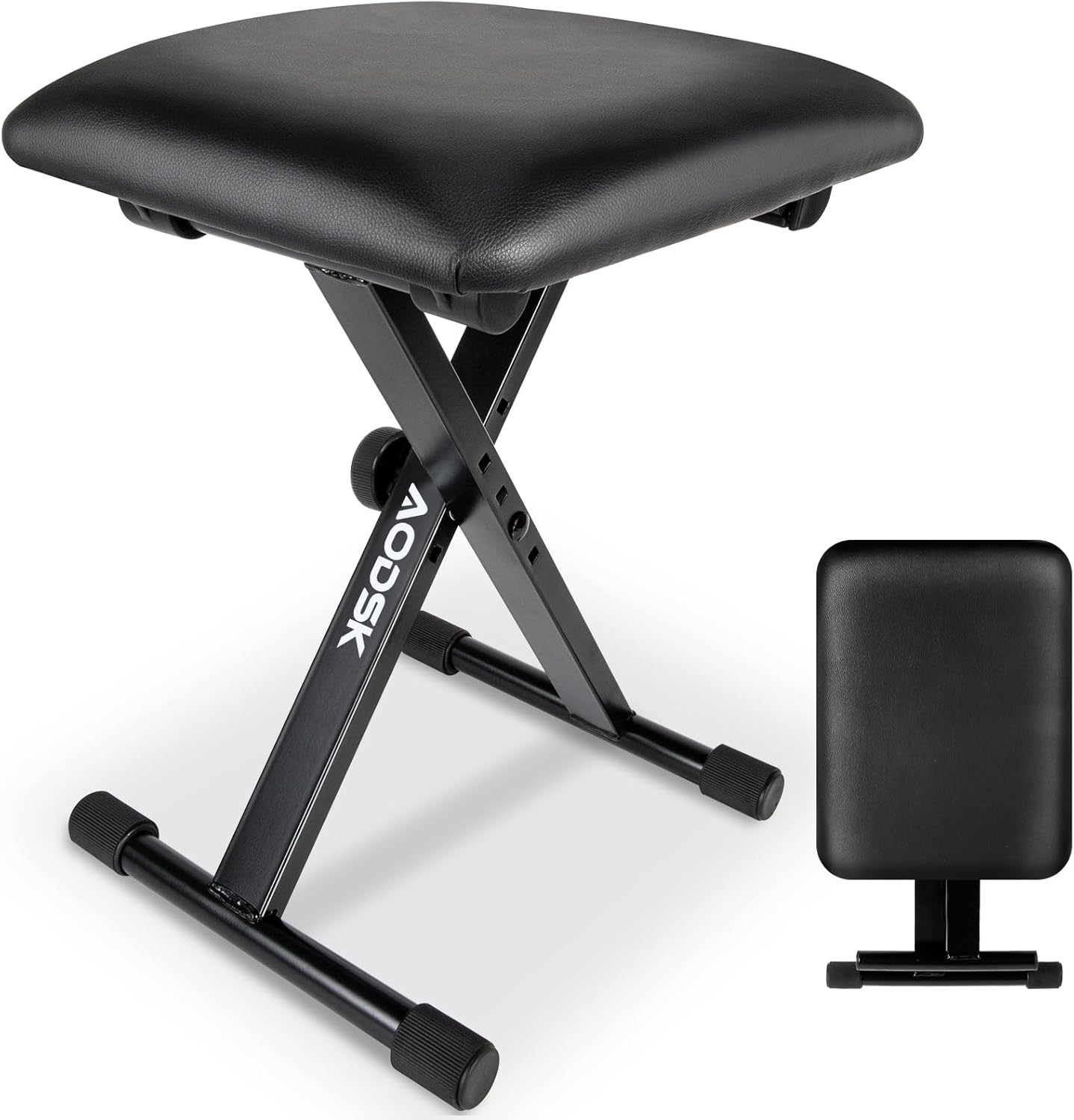 AODSK Keyboard Bench X-Style Adjustable Stool with Cushion