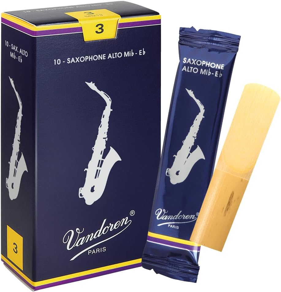 Vandoren SR213 Alto Sax Traditional Reeds for Superior Sound
