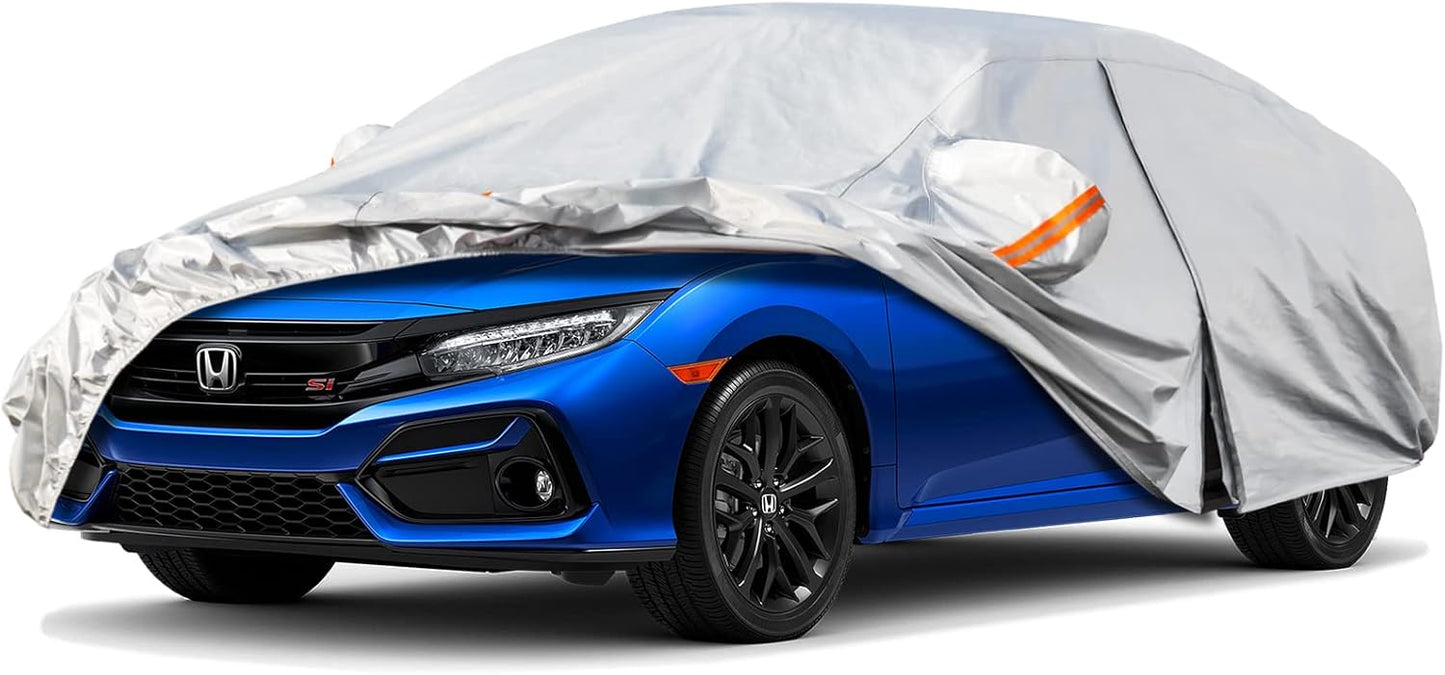 Kayme 6 Layers Car Cover for Honda Civic Sedan/Coupe 1991-2025