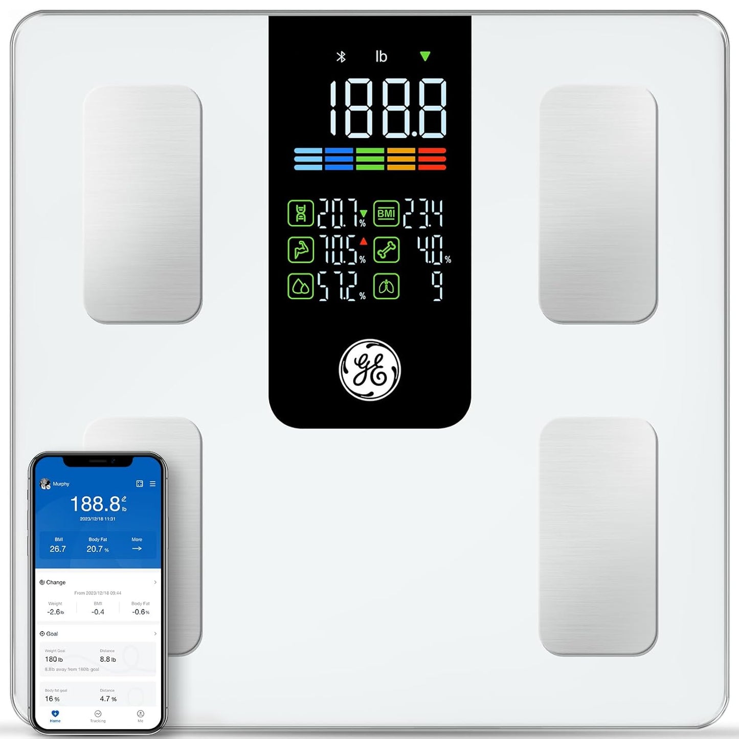 GE Smart Scale for Body Weight and Body Composition Monitor