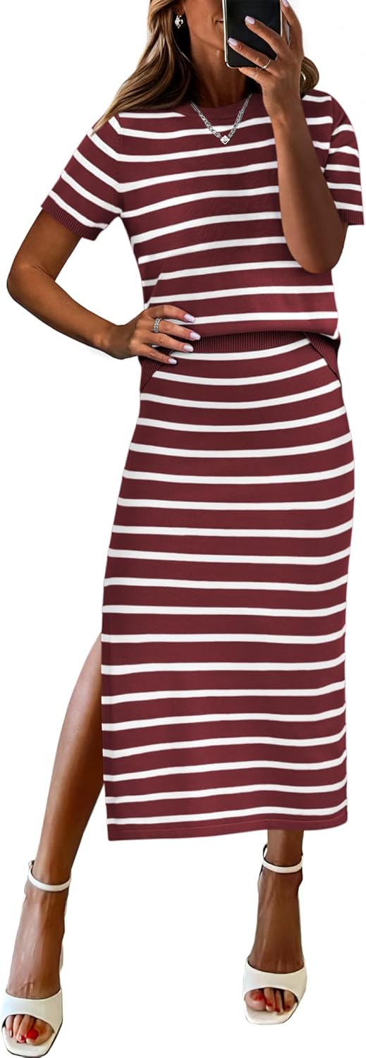 ANRABESS Womens 2 Piece Outfits for Summer Travel and Style